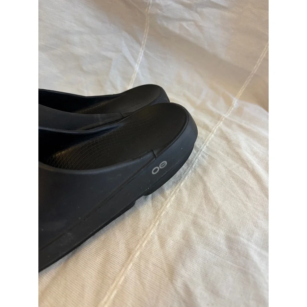 OOFOS OOahh Recovery Slides Black Foam Sandals Mens 11 Womens 13 EU 44